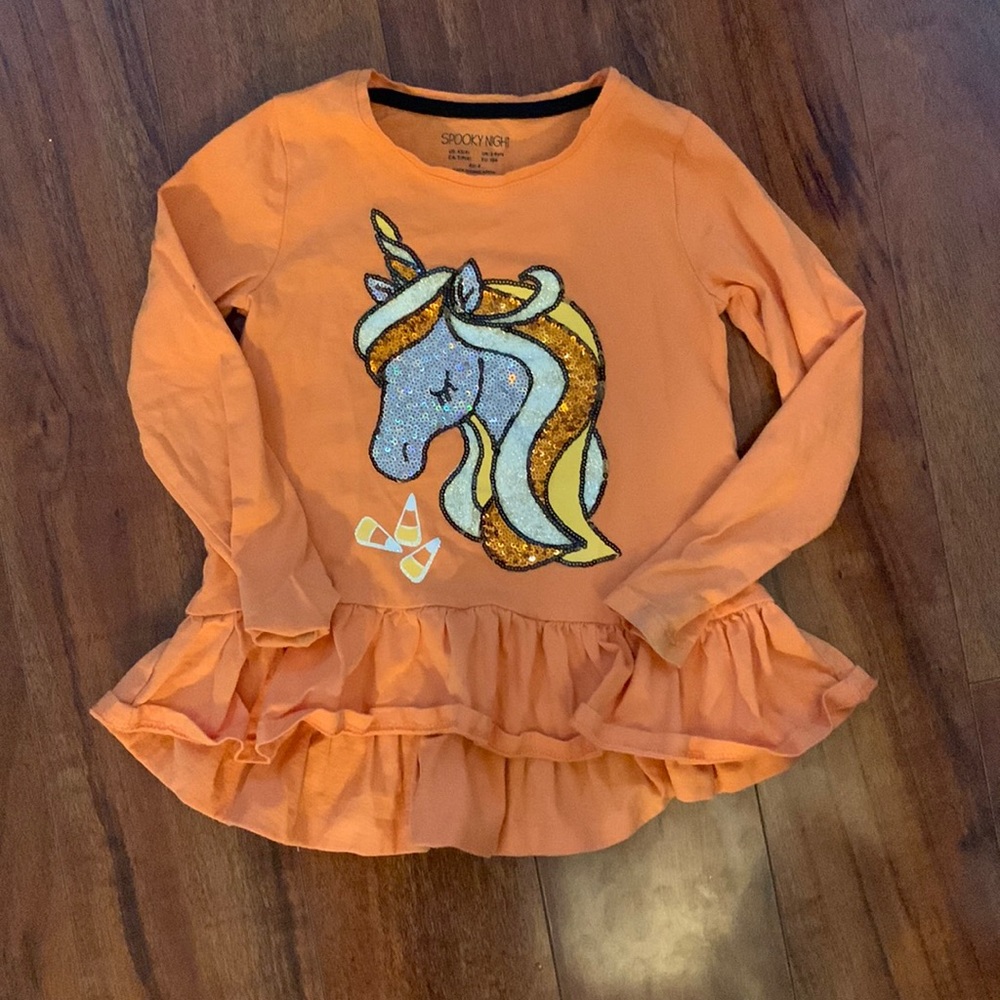 Spooky Sparkly Unicorn Long Sleeve
